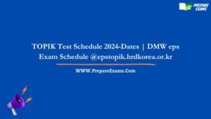 dmw eps exam schedule 2023